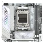 Gigabyte X870I AORUS PRO ICE   Processor family AMD   Processor socket AM5   DDR5 SDRAM   Supported hard disk drive interfaces M.2, SATA   Number of SATA connectors 2