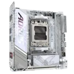 Gigabyte X870I AORUS PRO ICE   Processor family AMD   Processor socket AM5   DDR5 SDRAM   Supported hard disk drive interfaces M.2, SATA   Number of SATA connectors 2