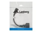 Lanberg   IEC 320 C14 to Schuko Adapter Cable for UPS   CA-C14E-10CC-0018-BK