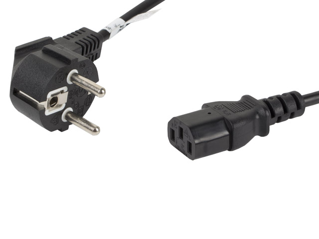 471855-ca-c13c-10cc-0018-bk-5901969409727-0.webp Lanberg CEE 7/7 to IEC 320 C13 Power Cord CA-C13C-10CC-0018-BK