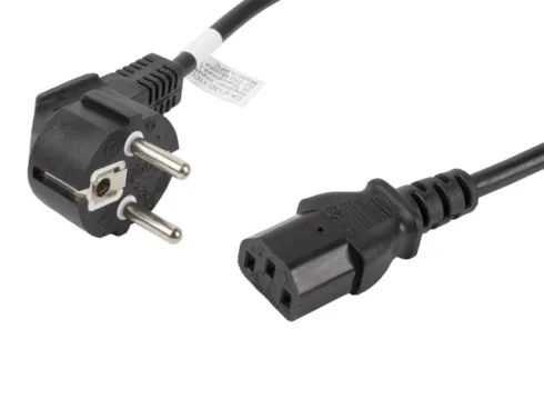 Lanberg   CEE 7/7 to IEC 320 C13 Power Cord   CA-C13C-11CC-0018-BK