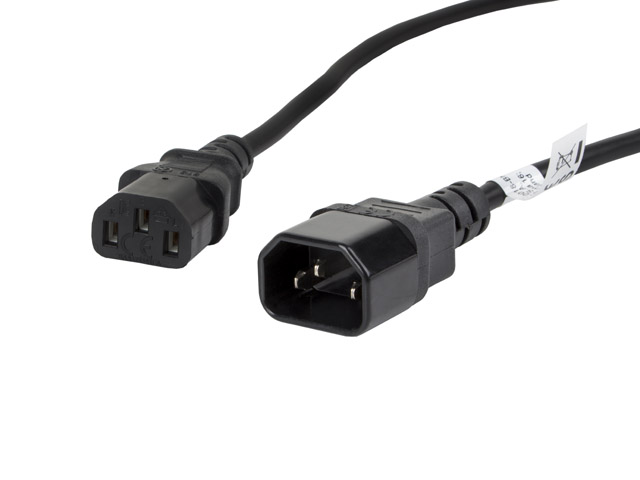 471861-ca-c13e-11cc-0018-bk-5901969409833-0.webp Lanberg IEC 320 C13 to C14 Cable CA-C13E-11CC-0018-BK