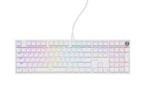 Genesis Thor 404   Mechanical Gaming Keyboard   Wired   US   White   USB   Outemu Peach Silent