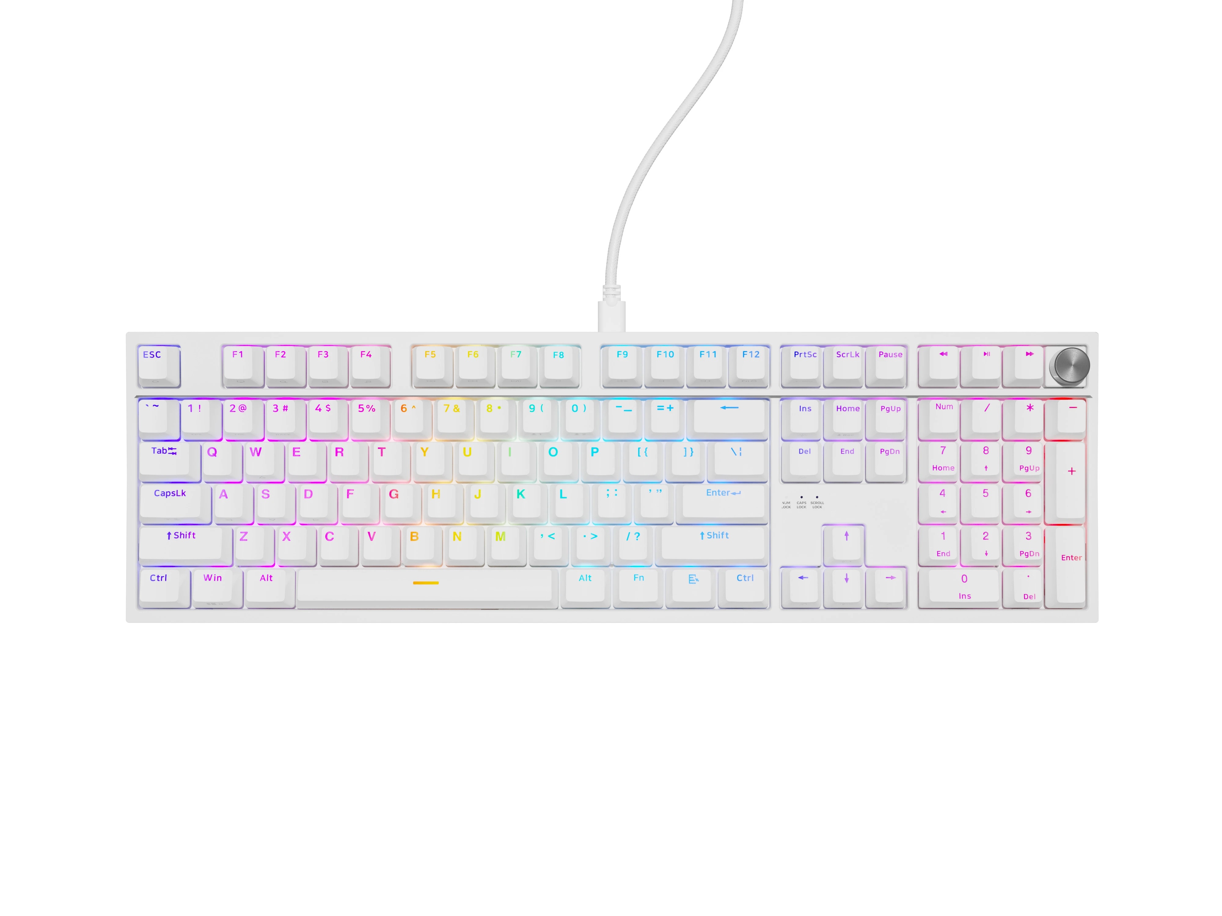 472076-nkg-2300-5901969449174-0.webp Genesis Thor 404 Mechanical Gaming Keyboard Wired US White USB Outemu Peach Silent