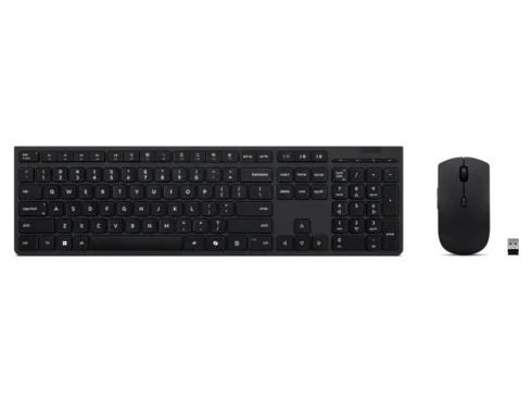 Lenovo Professional Wireless Rechargeable Combo Keyboard and Mouse   Keyboard and Mouse Set   Wireless   Mouse included   Russian/Cyrillic   Bluetooth   Grey