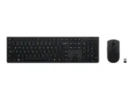 Lenovo Professional Wireless Rechargeable Combo Keyboard and Mouse   Keyboard and Mouse Set   Wireless   Mouse included   Russian/Cyrillic   Bluetooth   Grey