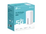 Routeris TP-LINK Archer NX210, matomas iš šono su prievadų išdėstymu