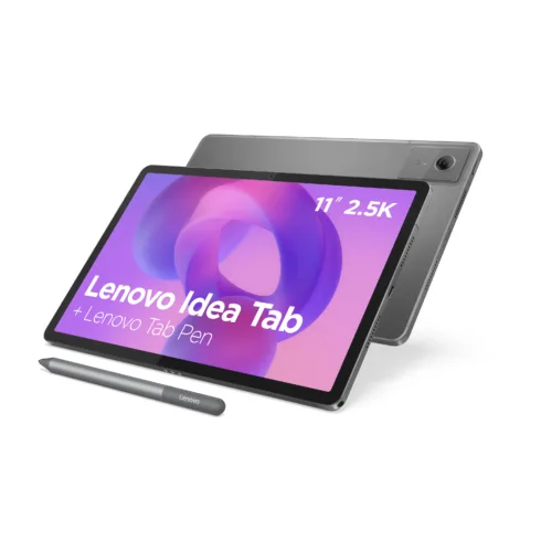 Lenovo Idea Tab Wi-Fi (w/o power adapter)   ZAFR0405SE   11 ”   Luna Grey   IPS   2560 x 1600 pixels   MediaTek   Dimensity 6300   8 GB   Soldered LPDDR4x   128 GB   Wi-Fi   Front camera   5 MP   Rear camera   8 MP   Bluetooth   5.2   Android   15 (OS upgrades until Android 17 and 4 years security patches)   Warranty 24 month(s)   Lenovo Tab Pen, USB-A to USB-C cable, Manual