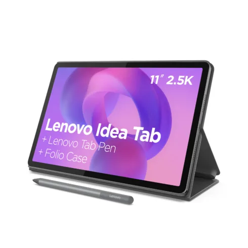 Lenovo Idea Tab Wi-Fi (w/o power adapter)   ZAFR0006SE   11 ”   Luna Grey   IPS   2560×1600 pixels   MediaTek   Dimensity 6300   8 GB   Soldered LPDDR4x   256 GB   Wi-Fi   Front camera   5 MP   Rear camera   8 MP   Bluetooth   5.2   Android   15 (OS upgrades until Android 17 and 4 years security patches)   Warranty 24 month(s)   Folio Case, Lenovo Tab Pen, USB-A to USB-C cable, Manual