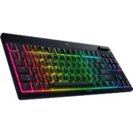 Razer   BlackWidow V4 Low-Profile HyperSpeed   Keyboard   Wireless   US   Bluetooth   Black   Orange Switches