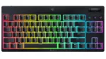 Razer   BlackWidow V4 Low-Profile Tenkeyless HyperSpeed   Keyboard   Wireless   US   Bluetooth   Black   Yellow Switches