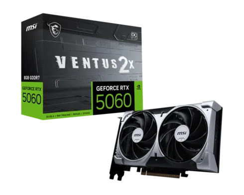 MSI GeForce RTX 5060 8G VENTUS 2X OC   NVIDIA   8 GB   GeForce RTX 5060   GDDR7   HDMI ports quantity 1   PCI Express Gen 5 x16