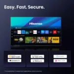 Hisense 65A6Q   65   Smart TV   VIDAA Smart OS   UHD   Black