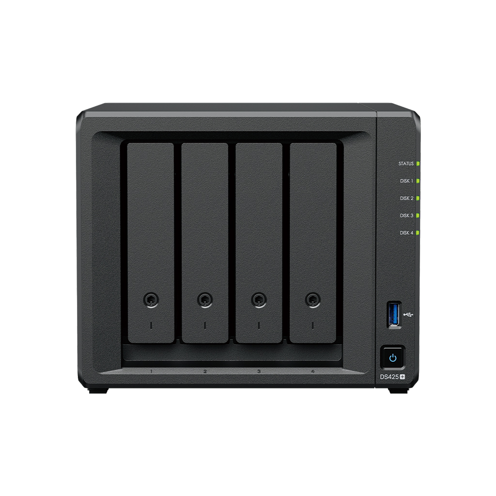 473955-ds425-4711174725991-0.webp Synology DiskStation DS425+ Intel Celeron J4125 Processor frequency 2.0 GHz 2 GB DDR4 Black