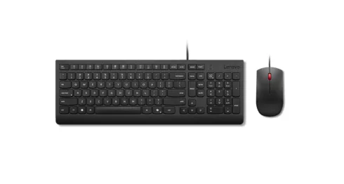 Lenovo Essential Wired Combo Keyboard and Mouse   Keyboard and Mouse Set   Wired   Mouse included   Lithuanian   Black