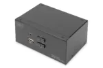 Digitus KVM Switch, 2-Port, Dual Display, 4K, DisplayPort   DS-12862
