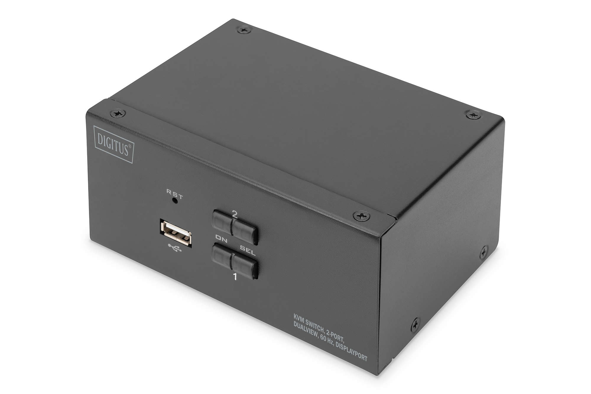 475494-ds-12862-4016032478133-0.webp Digitus KVM Switch, 2-Port, Dual Display, 4K, DisplayPort DS-12862