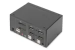 Digitus KVM Switch, 2-Port, Dual Display, 4K, DisplayPort   DS-12862