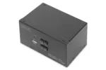 Digitus KVM Switch, 2 Port, Dual Display, 4K, HDMI   DS-12860