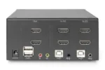 Digitus KVM Switch, 2 Port, Dual Display, 4K, HDMI   DS-12860