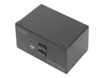 Digitus KVM Switch, 2 Port, Dual Display, 4K, HDMI   DS-12860