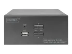 Digitus KVM Switch, 2 Port, Dual Display, 4K, HDMI   DS-12860