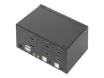 Digitus KVM Switch, 2 Port, Dual Display, 4K, HDMI   DS-12860