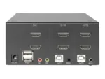 Digitus KVM Switch, 2 Port, Dual Display, 4K, HDMI   DS-12860