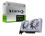 MSI GeForce RTX 5060 8G VENTUS 2X OC WHITE   NVIDIA   8 GB   GeForce RTX 5060   GDDR7   HDMI ports quantity 1   PCI Express Gen 5 x16 (uses x8)