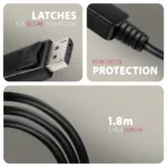 AXAGON Active cable RVD-HI20C2   DisplayPort to HDMI   1.8 m