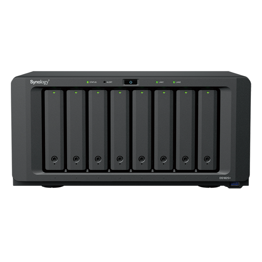 476574-ds1825-4711174726028-0.webp Synology DiskStation DS1825+ AMD Ryzen V1500B 8 GB DDR4 Black