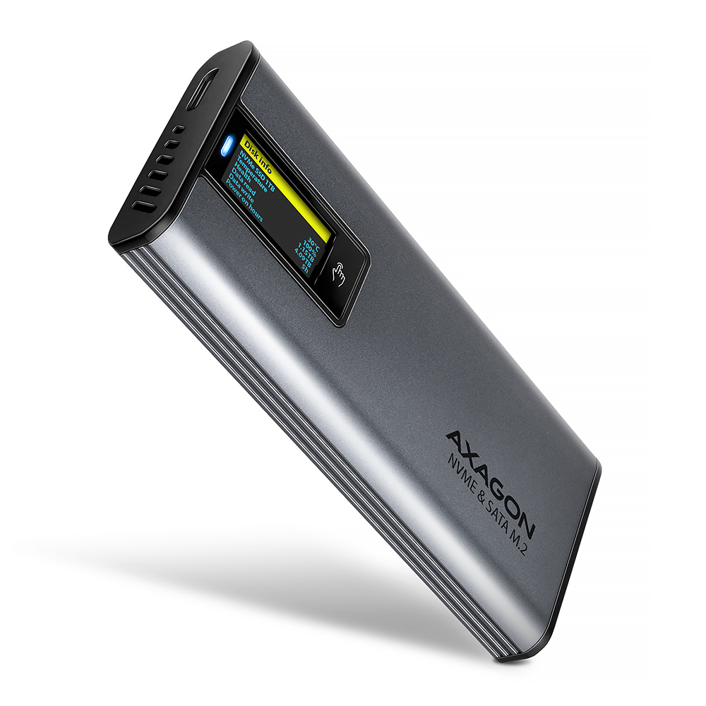 477434-eem2-sd2-8595247908872-0.webp AXAGON EEM2-SD2 išorinis USB-C 10Gbps metalinis korpusas M.2 NVMe SSD