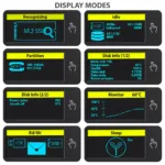 AXAGON External USB-C 10Gbps metal box with info display for M.2 NVMe and SATA SSD | EEM2-SD2