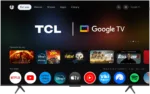 TCL 4K QLED TV   55T8C   55   Smart TV   Google TV   Black