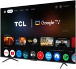 TCL 4K QLED TV   55T8C   55   Smart TV   Google TV   Black