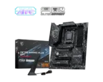MSI X870E GAMING PLUS WIFI su AMD procesoriumi ir DDR5 UDIMM atmintimi