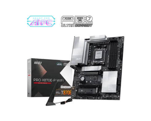 MSI PRO X870E-P WIFI su AMD procesoriumi ir DDR5 UDIMM atmintimi