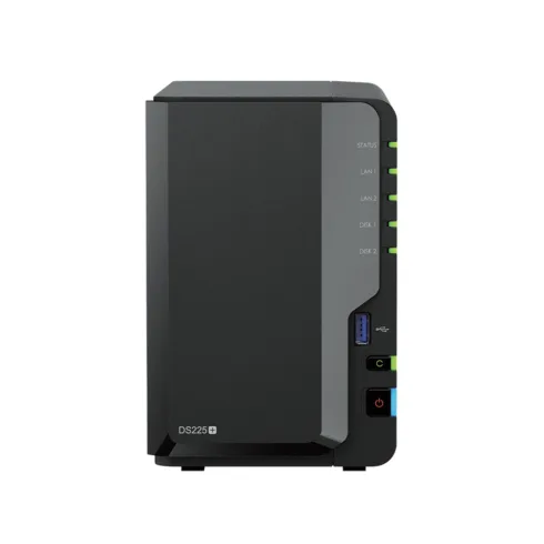 Synology DiskStation   DS225+   Intel Celeron   J4125   2 GB   DDR4   Black