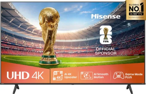 Hisense 4K TV   75A6Q   75   Smart TV   VIDAA Smart OS   UHD   Black