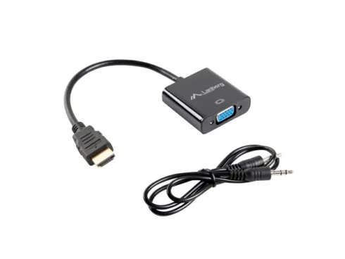 Lanberg HDMI, Mini Jack 3.5 mm, VGA Adapter   AD-0017-BK   20 m