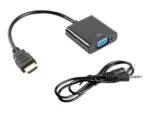 Lanberg HDMI, Mini Jack 3.5 mm, VGA Adapter   AD-0017-BK   20 m