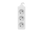 Lanberg Cable Power Strip, 3X French Outlets Quality-Grade Copper, 1.5 m   PS0-03E-0150-W