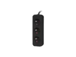 Lanberg Cable Power Strip, 3X French Outlets Quality-Grade Copper, 1.5 m   PS0-03E-0150-BK