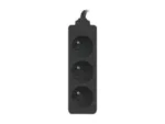 Lanberg Cable Power Strip, 3X French Outlets Quality-Grade Copper, 1.5 m   PS0-03E-0150-BK