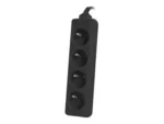Lanberg Cable Power Strip, 4X French Outlets Quality-Grade Copper, 1.5 m   PS0-04E-0150-BK