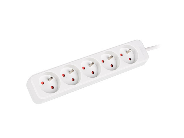 479660-ps0-05e-0150-w-5901969414844-0.webp Lanberg Cable Power Strip, 5X French Outlets Quality-Grade Copper, 1.5 m PS0-05E-0150-W