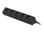 Lanberg Cable Power Strip, 5X French Outlets Quality-Grade Copper, 1.5 m   PS0-05E-0150-BK