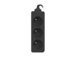Lanberg Cable Power Strip, 3X French Outlets Quality-Grade Copper, 3 m   PS0-03E-0300-BK