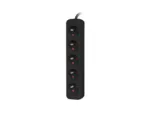 Lanberg Cable Power Strip, 5X French Outlets Quality-Grade Copper, 3 m   PS0-05E-0300-BK