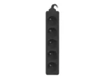 Lanberg Cable Power Strip, 5X French Outlets Quality-Grade Copper, 3 m   PS0-05E-0300-BK